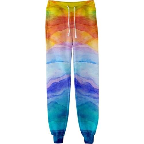 Neon Tie Dye joggers high waist long baggy pants women sweatpants loose trousers 2020 autumn winter streetwear clothes