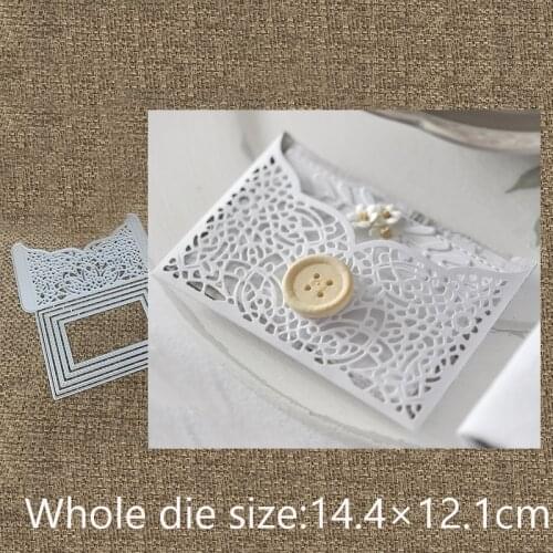 New Design Craft Metal Cutting Dies cut die 5pcs Lace envelope card scrapbooking Album Paper Card Craft Embossing Die Cuts