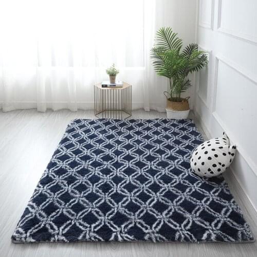 New tatami rectangular carpet room plush crawling rug living room coffee table floor mat high-density sponge non-slip carpet
