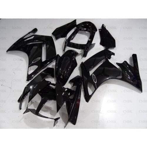 For FJR 1300 2007 - 2012 Fairings for YAMAHA FJR 1300 2008 glossy Black Body Kits FJR1300 10 11 Fairings Unpainted