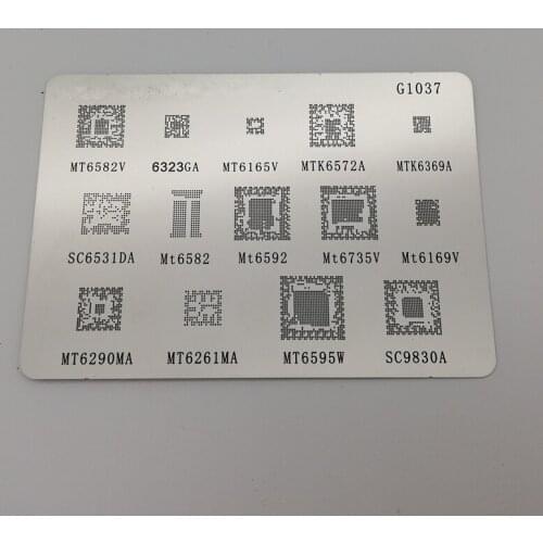 G1037 tin plate for MT6582V MT6323GA MT6165V MT6572A MT6369A SC6531DA MT6735V MT6169V MT6290MA MT6261MA MT6595W MT6339A