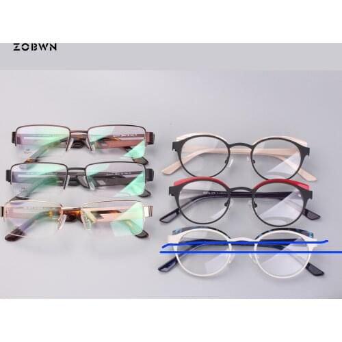 Wholesale promotion Mix acetate & metal Women Cat Eye Glasses Fashion Brand Designer Eyeglasses Retro Frame round Eyewear gafas