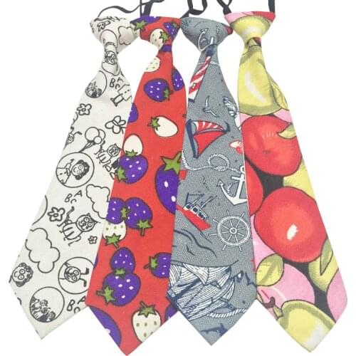 Casual Cartoon Kids Tie Canvas Skinny Neckties For Boysneck Ties 7cm Fashion Narrow Tie For Kids Children Ties For Wedding Party