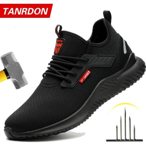 Work Safety Shoes Anti-Smashing Steel Toe Puncture Proof Construction Lightweight Breathable Sneakers Boots Men Women Air Light