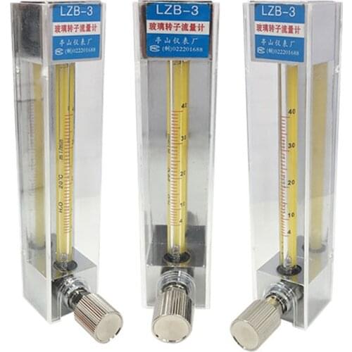 Gas Air Liquid Panel Gas Air Flowmeter Rotameter With Control Valve