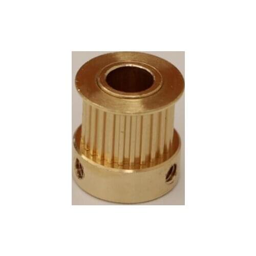 50pcs 3D printer pulley Copper T2.5 20 teeth bore 8mm T2.5 20 teeth timing pulley fit for T2.5 belt width 10mm