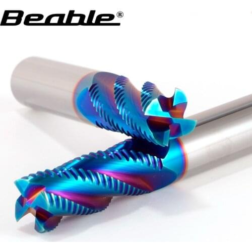 Beable 4Flute HRC65 Solid Carbide Roughing End Mills For Steel Or Metal Cutting Tools