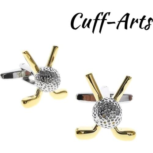 Cufflinks for Men Golf Clubs and Ball Sport Cufflinks Gifts for Men Gemelos Les Boutons De Manchette by Cuffarts C10519
