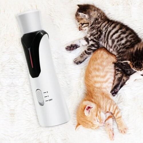 1Pcs Pet automatic nail sharpener cat dog manicure cleaning claw sharpener 3-position USB electric nail clipper