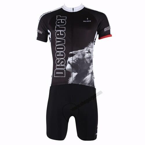 Black lion road bike waterproof coolest short sleeved anti-Shrink sports for young boys big size
