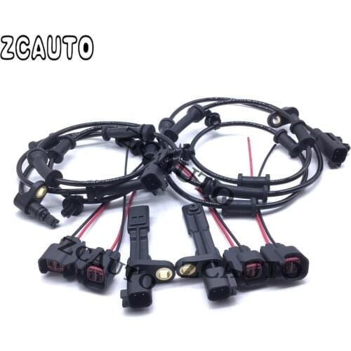ABS Wheel Speed Sensor With Connector Plug Front Rear Left Right For Jeep Wrangler 2007-2017 68003281AA 52125003AB