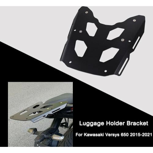 For Kawasaki VERSYS650 Versys 650 2015 2016 2017 2018 2019 2020 2021 Motorcycle Rear Luggage Rack Cargo Holder Shelf Bracket