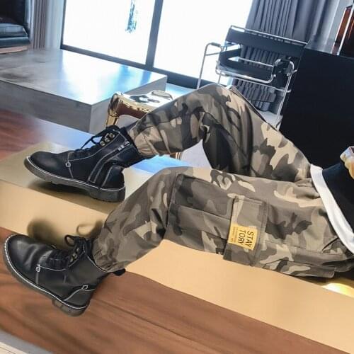 Boys Workwear Pants Autumn 2021 New Kids Casual Pants Camouflage Trousers Girls Middle-Aged 4-13 Years ChildrenS Clothing
