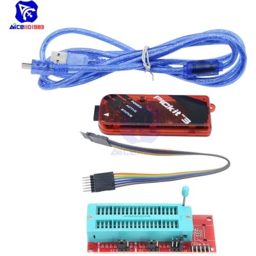 Diymore PICKIT3 Emulator Programmer Debugger Jumper Wire Mini USB Cable with PICKIT3 Programmer Adapter Board