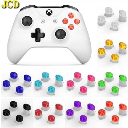 JCD 1Set Replacement Buttons ABXY Mod Kit for Xboxone Controller Transparent Button For Xbox One Slim / Elite Repair Part