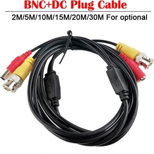 2M/5M/10M/15M/20M/30M CCTV DVR Camera Recorder system Video Cable DC Power Security Surveillance BNC Cable