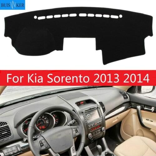 Car Dashboard Cover Mat Pad Anti-UV Sun Shade Instrument Protective Carpet Cushion Styling Accessories For Kia Sorento 2013 2014