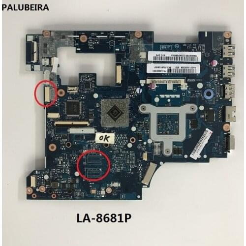 PALUBEIRA Free Shipping For Lenovo G585 motherboard QAWGE LA-8681P mainboard with CPU E1 on board cpu ( Two ram slots )