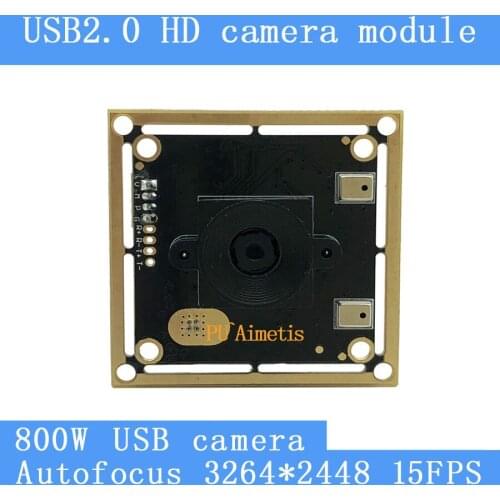 Mini Surveillance camera 8MP 15FPS Auto Focus Double digital microphone SONY IMX179 UVC USB 2.0 camera module for Linux Windows