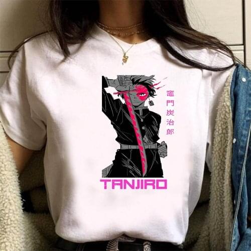 Anime Demon slayer Fashion Harajuku Summer Short-sleeve Male T-shirt