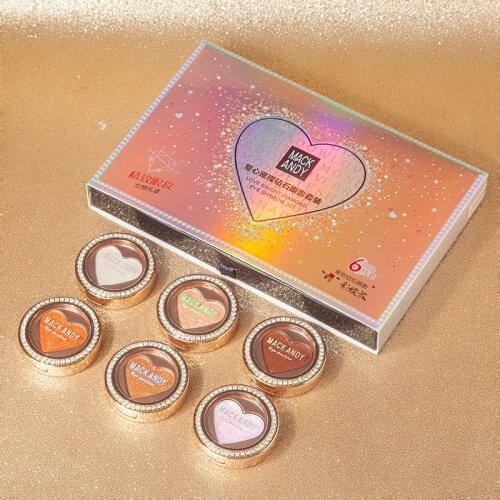 Love bright diamond eye shadow set waterproof easy to color the earth glitter sequin eye shadow shake tone