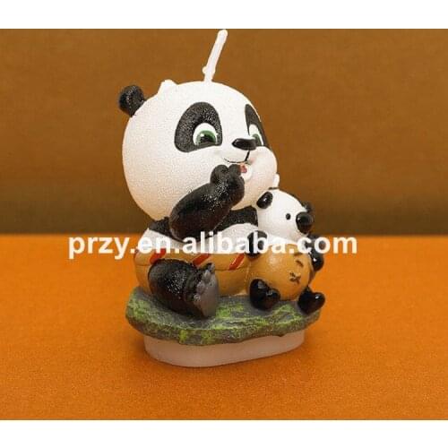 New arrival food grade silicone cute panda 3D silicone handmade soap mold candle mold