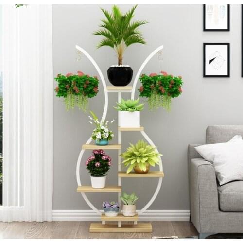 Flower stand, balcony, flower stand, floor type, multi-storey modern simple living room, indoor multi meat flower pot stand