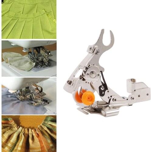 Sewing Machine Presser Foot Fit All Low Shank Singer Brother Sewing Machine Pleating Presser Foot Thick Material Home Tool