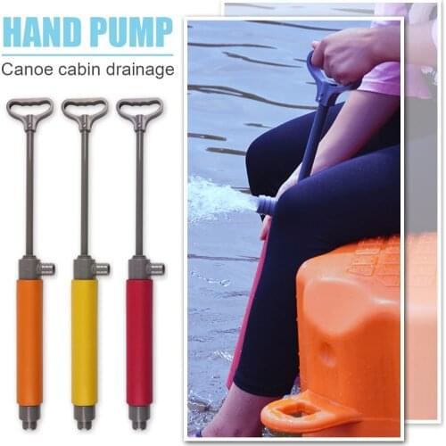 46cm Kayak Hand Pump Canoe Floating Plastic Hand Bilge Pump for Emergency Survival Rescue Water Sports Boat Accessories
