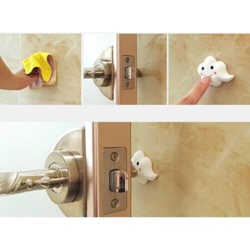 Cute Cloud Door Stopper Doorknob Fender Lock Protective Pad Door Crash Pad Wall Protector Savor Shockproof Crash Pad Stop