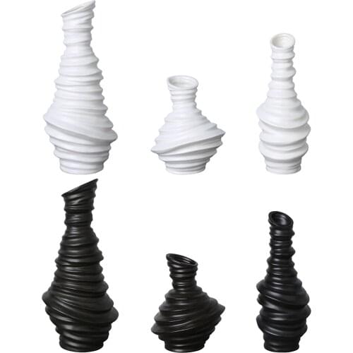 Modern Ceramic Flower Vase Decorative Floral Vases Tabletop Craft Decor