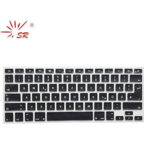SR 14 Colors EU/US Common French Language Letter Silicone Keyboard Cover for Macbook Air 13 Pro 13 15 17 Protector Sticker