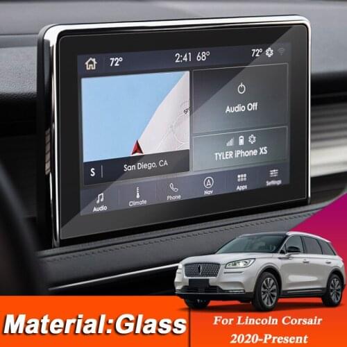 Car Styling GPS Navigation Screen Protective Film For Lincoln Corsair 2020-Present Dashboard Display Screen Sticker Accessories