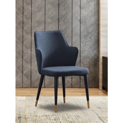 Custom Loft Post Modern Light Luxury Industrial Wind Iron Art Metal Chair Simple Nordic Designer Retro Back Western Dining Chair