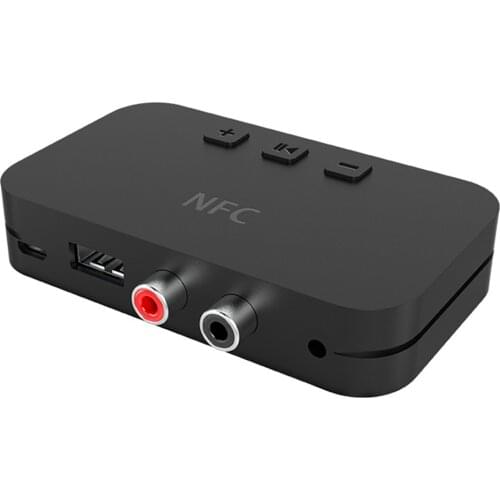 Ti-800 NFC Bluetooth Audio Adapters Receiver 3.5mm AUX Jack RCA Wireless Music Adapter Support U Disk for Speaker Amplifier Car