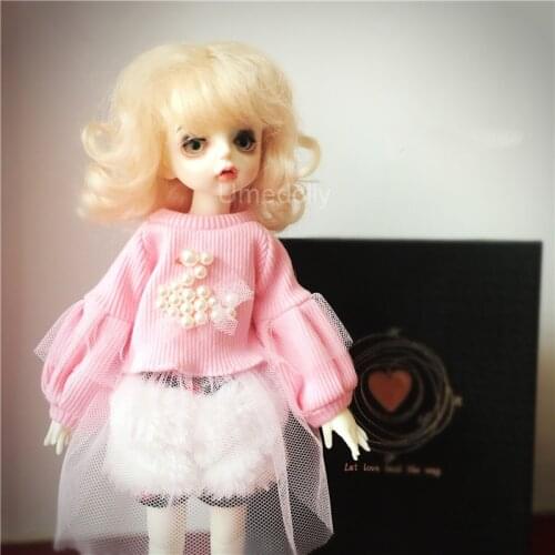 1 Set Dolls Winter Outfits Sweater+ Shorts + Hat for 1/6 BJD, Blyth, 1/8 BJD Doll Clothes Accessories