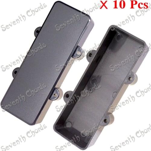10 Pcs Black Sealed Closed Type Humbucker Pickup Covers For Electric Bass Guitar,/ Made of Plastic 113MM*39MM