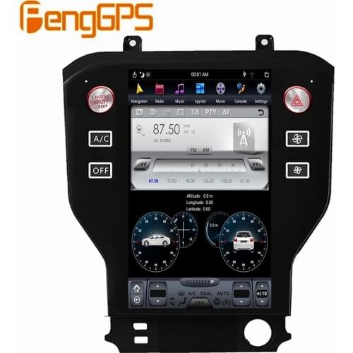 128GB Android 9.0 Tesla Style Vertical Screen For Ford Mustang 2015 - 2020 CarPlay GPS Radio Auto Stereo Head Unit 2 din No dvd