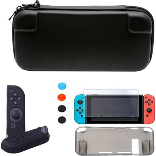 Nintend Switch Accessories NS Console Carrying Storage Bag TPU Grip Case Skin Housing Shell For Nintendo switch Screen Protector