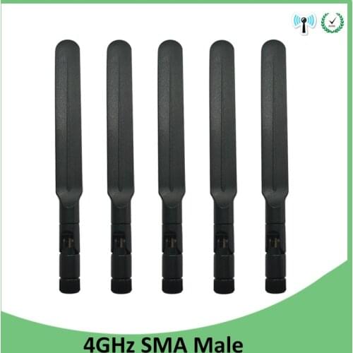 4G Antenna Lte 5dbi Sma Male Connector 5pcs Plug antena directional external antenne for 4g Router wireless modem lte repeater