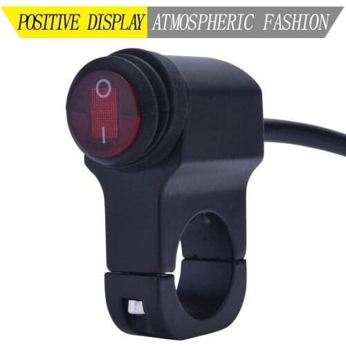 Scooter Motorcycle Handlebar Headlight On/Off Switch for Headlight Fog Spot Light 12V Waterproof Motorcycle Accessories