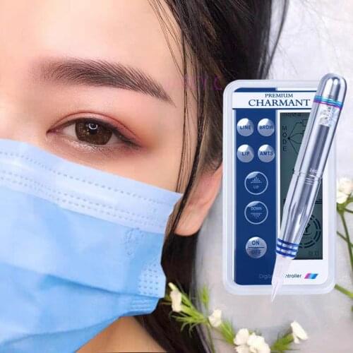 Korean Professional Embroidery Eyebrow Charmant Tattoo Machine Pen for Microblading Eyebrow Lip Eyeliner Permanent Makeup MTS