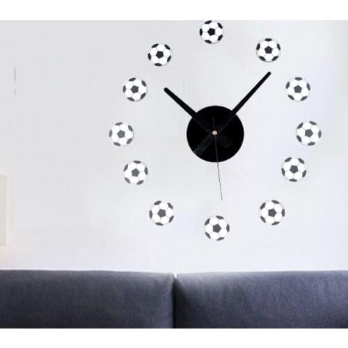 Creative Acrylic Diy Blue Foot Table Billiard Wall Clock Wall Sticker Sports Various Color Stick