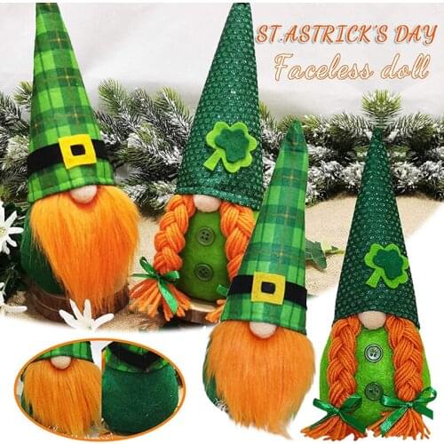 Faceless Doll 2021 Easter Decorations Gnome Handmade Swedish Tomte Plush Doll Decorative Table Top Figurines GQ