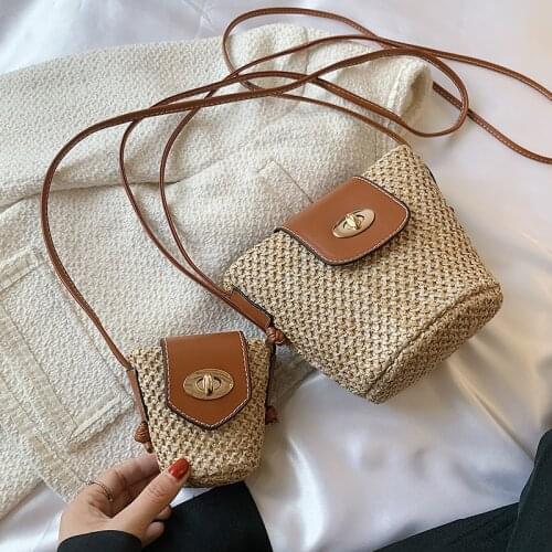 Mini Bucket Bag 2021 Summer New Trendy Fashion European and American High Quality Ladies Luxury Woven Messenger Bag Shoulder Bag