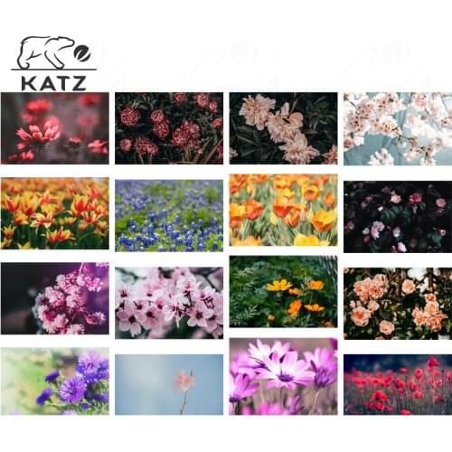 Diamond Flower Cross Stitch Kits Diy Handmade Home Decor Color Flower Picture Full Diamond Embroidery Paintings for Interior