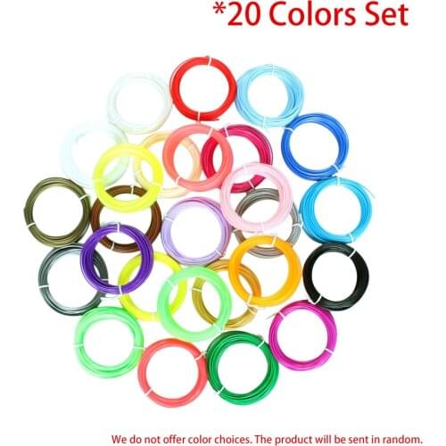 3D Printing Filament Set 20/10 Colors 1.75mm PLA Filament 3D Printing Pen Filament 3D Printer Supplies Materials