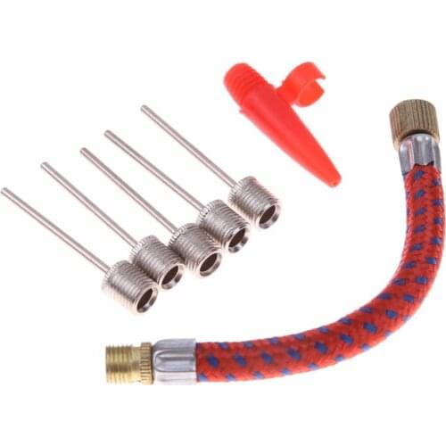 Bike Air Pump Hose Tip For Tire Inflater Adapter Bicycle Inflatable Pumps Extension Tube Scooter Nozzle Pumps Hose