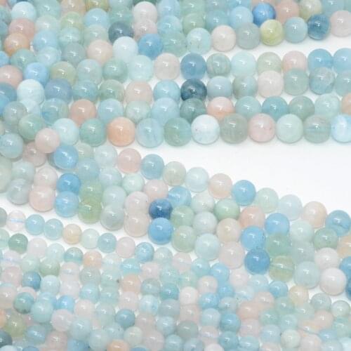 Natural Morganite and Beryl Loose Round Beads 6mm,8mm,10mm,12mm
