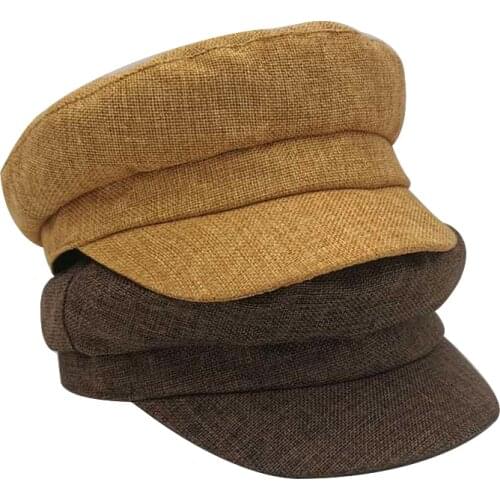 New Spring Fashion Women Hat British Style Warm Black Retro Newsboy Caps Military Octagonal Cap Female Visor Caps